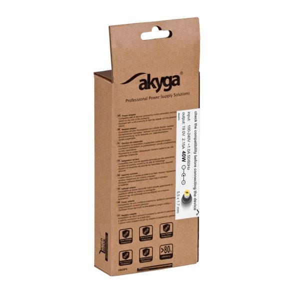 Akyga AK-ND-47 Adapter Acer 19V/2,15A 40W