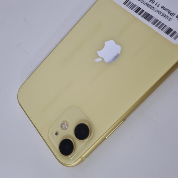 Apple iPhone 11 64GB Sárga üvegfóliázva!