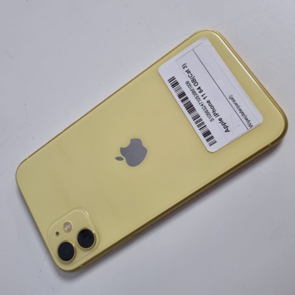 Apple iPhone 11 64GB Sárga üvegfóliázva!
