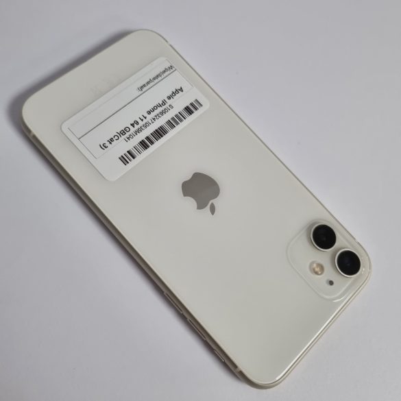 Apple iPhone 11 64GB Fehér üvegfóliázva!